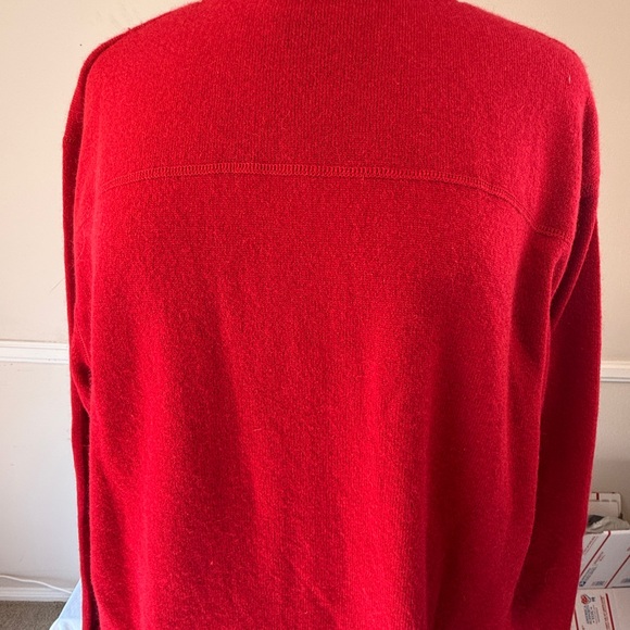 JWN Red Men’s Cashmere V-Neck, XL - Picture 7 of 9